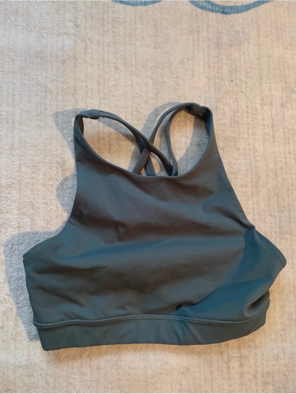 lululemon athletica High-Neck Sports Bra in Charcoal